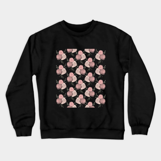 Floral Pattern Crewneck Sweatshirt by MONMON-75